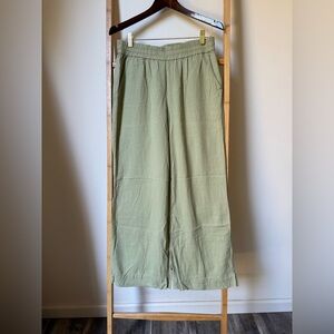 Andie Women's Light Green Wide-Leg Pants